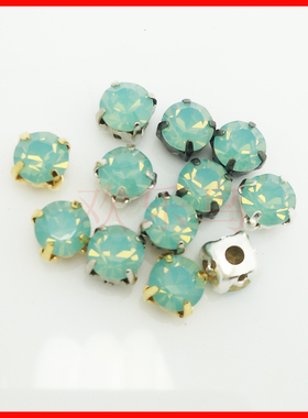 640薄荷翠兰蛋白色 绿蛋白奥钻爪钻抓钻手缝钻石手工DIY钻 新颜色