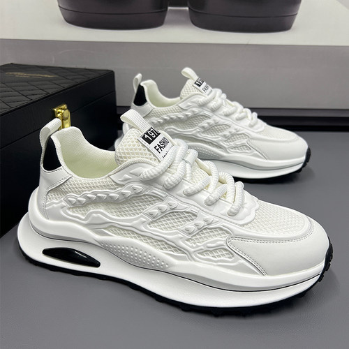 特大码鞋子爆款男鞋夏季透气2026新款薄款老爹鞋男网面运动休闲鞋