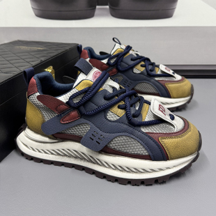 46运动鞋 子胖脚宽脚网面男鞋 子47潮流爆款 男士 特大码 休闲老爹鞋 鞋