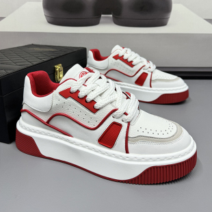 板鞋 47厚底百搭潮流运动鞋 男2025秋季 46休闲鞋 轻便小白鞋 特大码