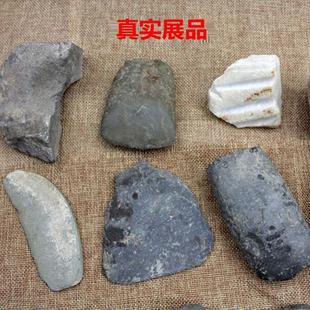 史前红山石斧镰刀锄红山文化打制磨制旧石器时代展馆收藏教学标本