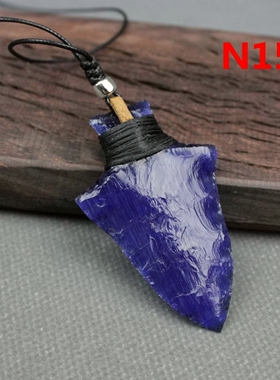 非遗纯手工打制石器项链吊坠车挂