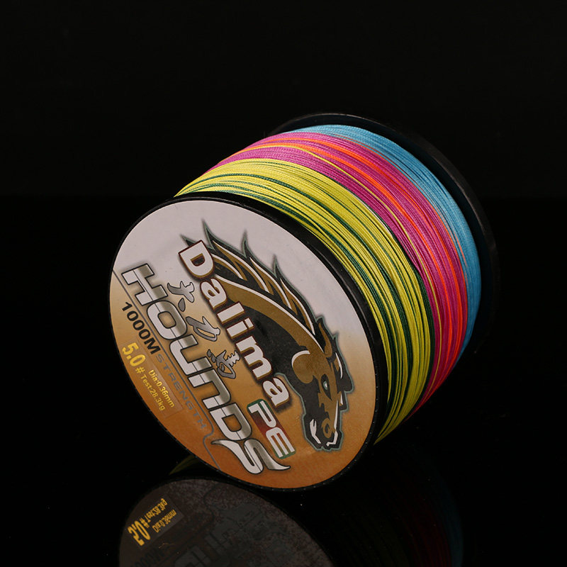 1000 미터 8 땋은 강한 말 낚싯줄 다채로운 라인 메인 라인 PE 라인 서브 라인 바다 극 낚싯줄 무료 배송