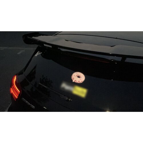 Psyche 现货 原创 甜甜圈贴纸摩托车贴  ins可爱卡通防水反光车贴