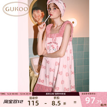 Gukoo/果壳浴裙女HelloKitty联名新款吸水可爱浴室浴巾裙洗澡