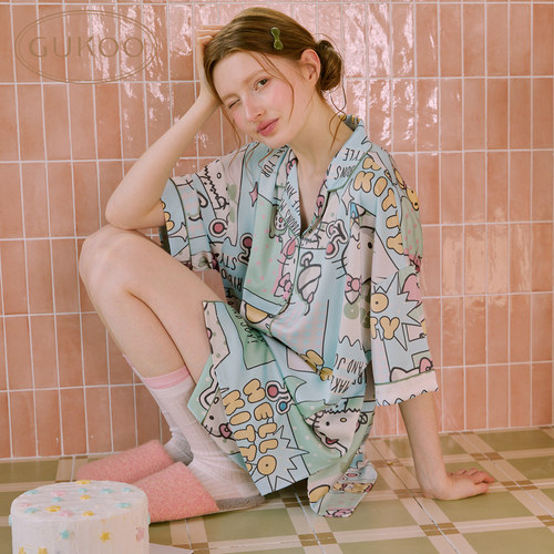 果壳睡衣hellokitty联名女夏新款