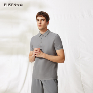 步森busen男款2025秋季新款polo衫T恤短袖T恤AM3BAX009