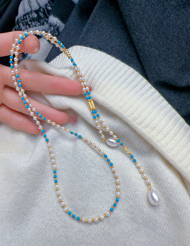 意大利进口磁吸扣K金工艺 天然淡水baby珍珠3-4MM基本无暇