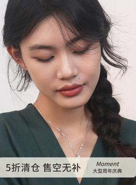 和田玉吊坠纯银项链锁骨链