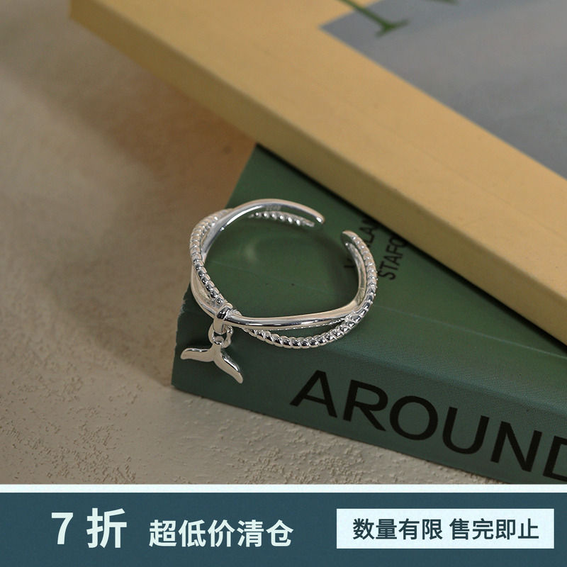 Moment 传说 人鱼纯银戒指女轻奢高级感小众设计2025新款爆款指环