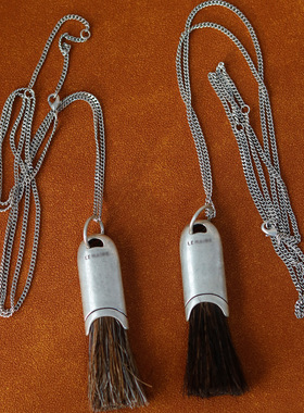 Moment 天然马鬃毛毛刷长款项链毛衣链饰品配饰女秋冬小众高级感