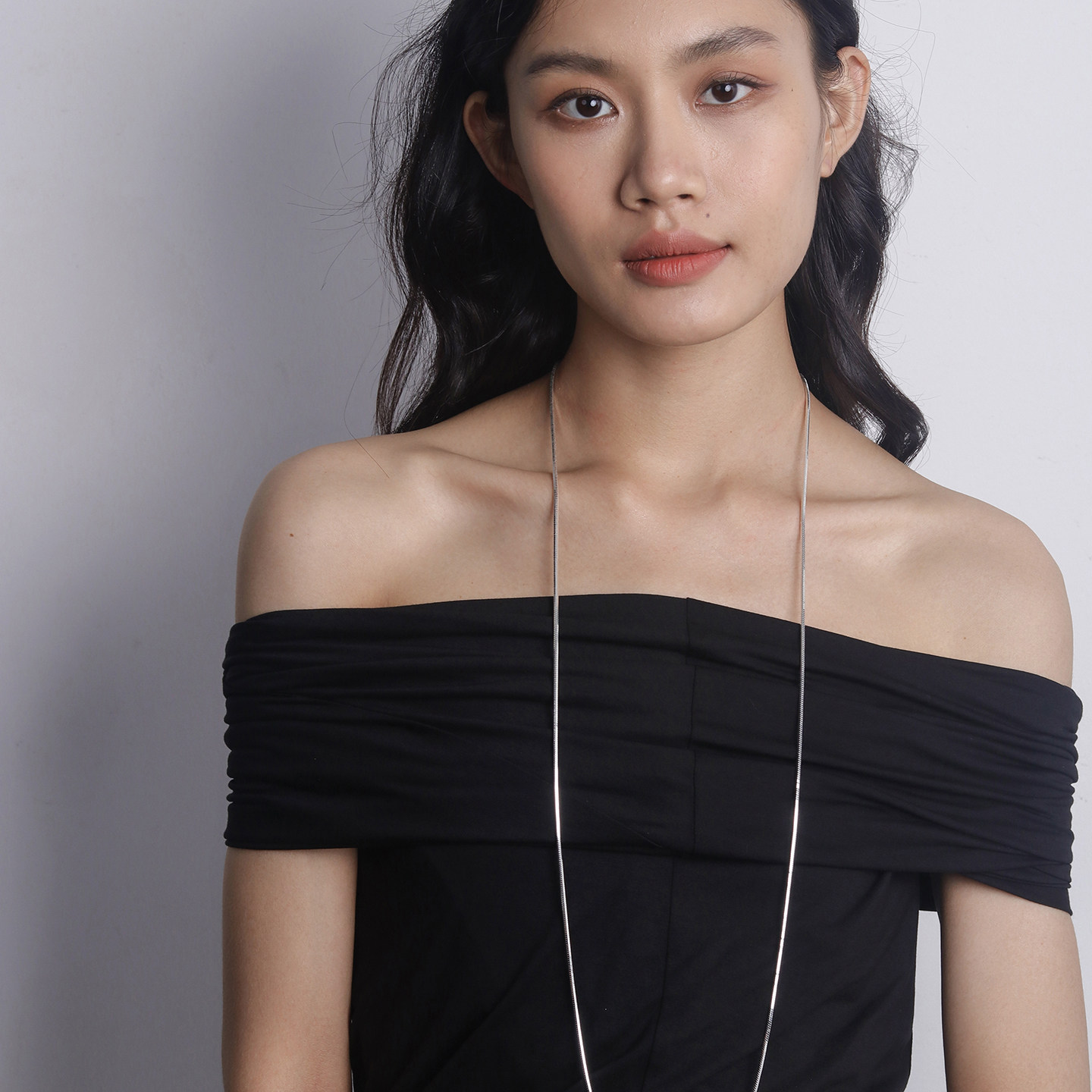 轻奢高级感长款项链毛衣链蛇骨链