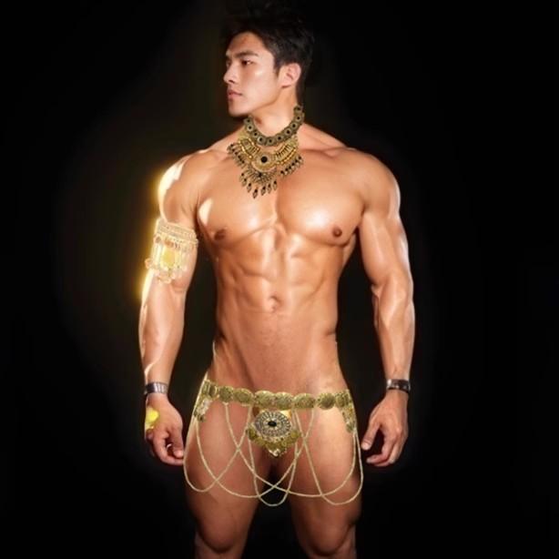 敦煌男菩萨流苏腰链饰品