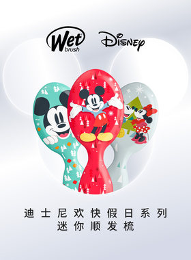 美国Wet Brush迪士尼联名款 Disney系列迷你按摩 气垫梳 便捷梳子