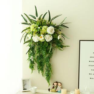 森系田园风仿真花假绿植客厅阳台卧室墙面改造遮挡装饰品壁挂藤蔓