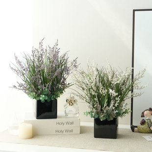 已陌小清新仿真花假盆栽家居室内客厅餐桌茶几办公室桌面装饰摆件