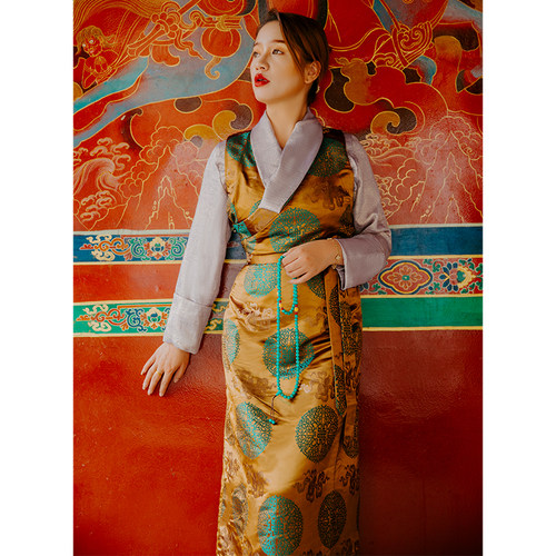 密西可可藏族服装藏式女两件套