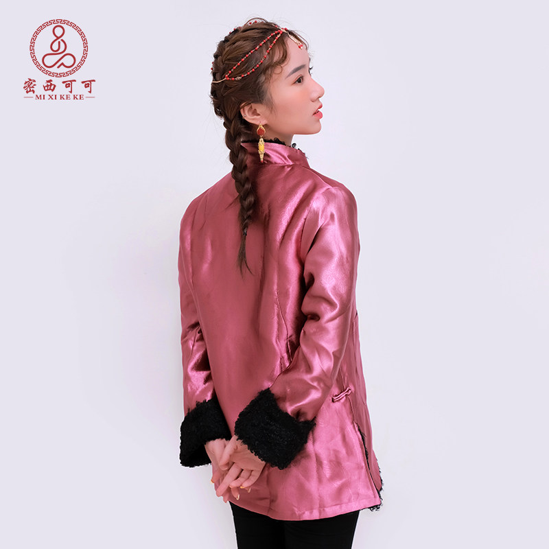 藏族服装女加厚外套密西可可