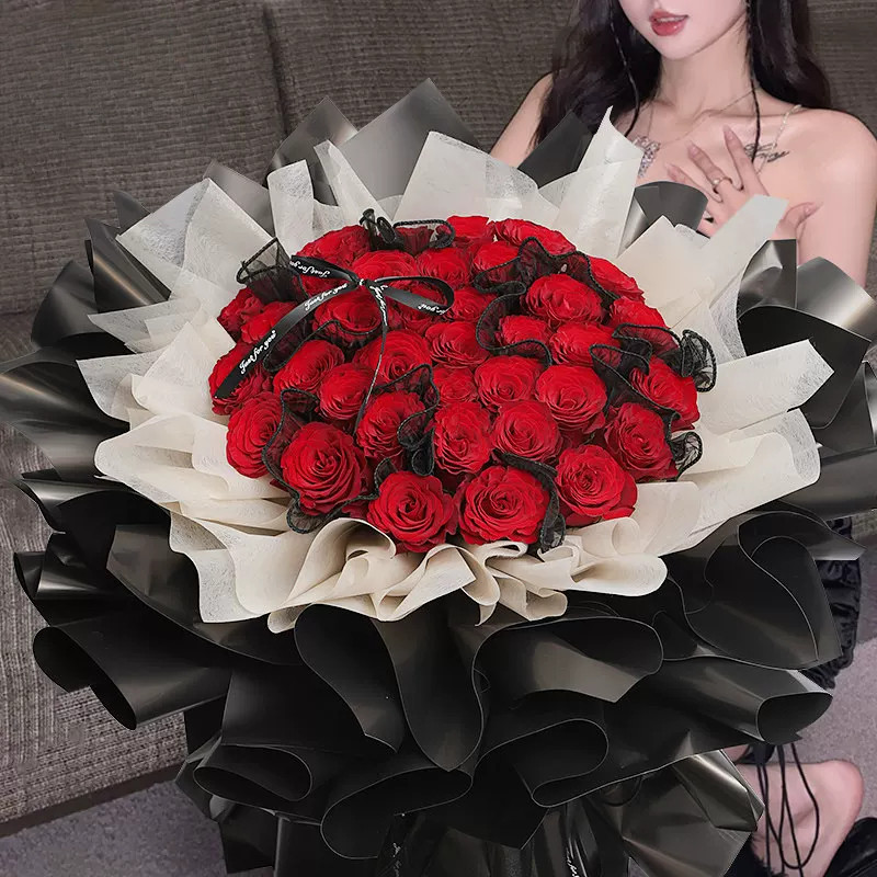 99朵玫瑰花束鲜花速递生日北京上海广州全国同城配送女友礼物花店