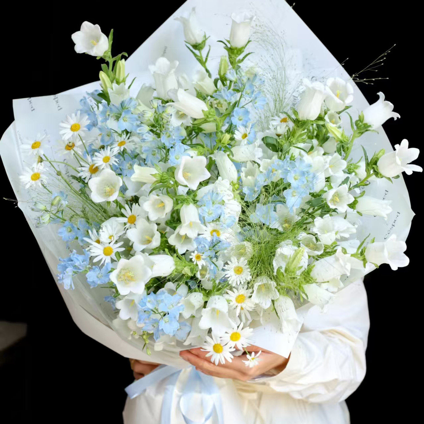 小清新森系玫瑰小雏菊花束鲜花速递同城上海杭州北京花店配送女友