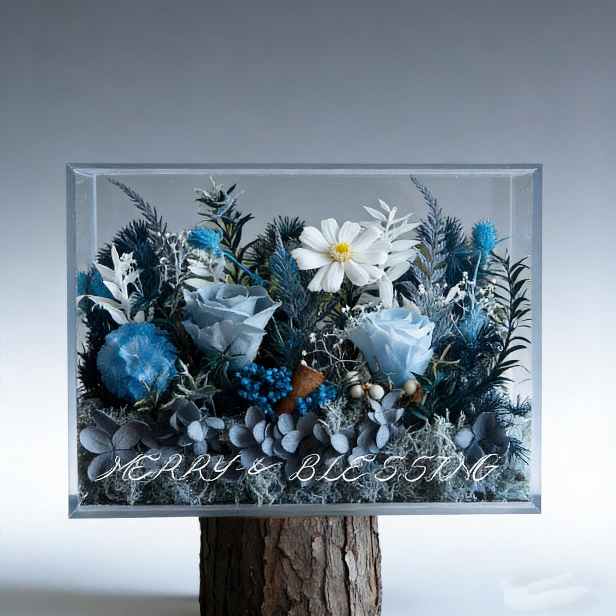 永生花礼盒卡布奇诺高级感真花生日礼品送男女友生日礼物家居摆件