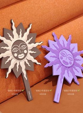 Girlcult手持镜紫色咖棕黑色实拍随身镜构奇周边手拿镜