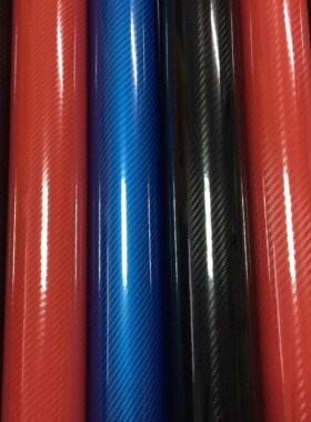 汽车高亮5D黑色碳纤维贴膜内饰贴 6D贴纸车顶机盖尾翼中网改色膜