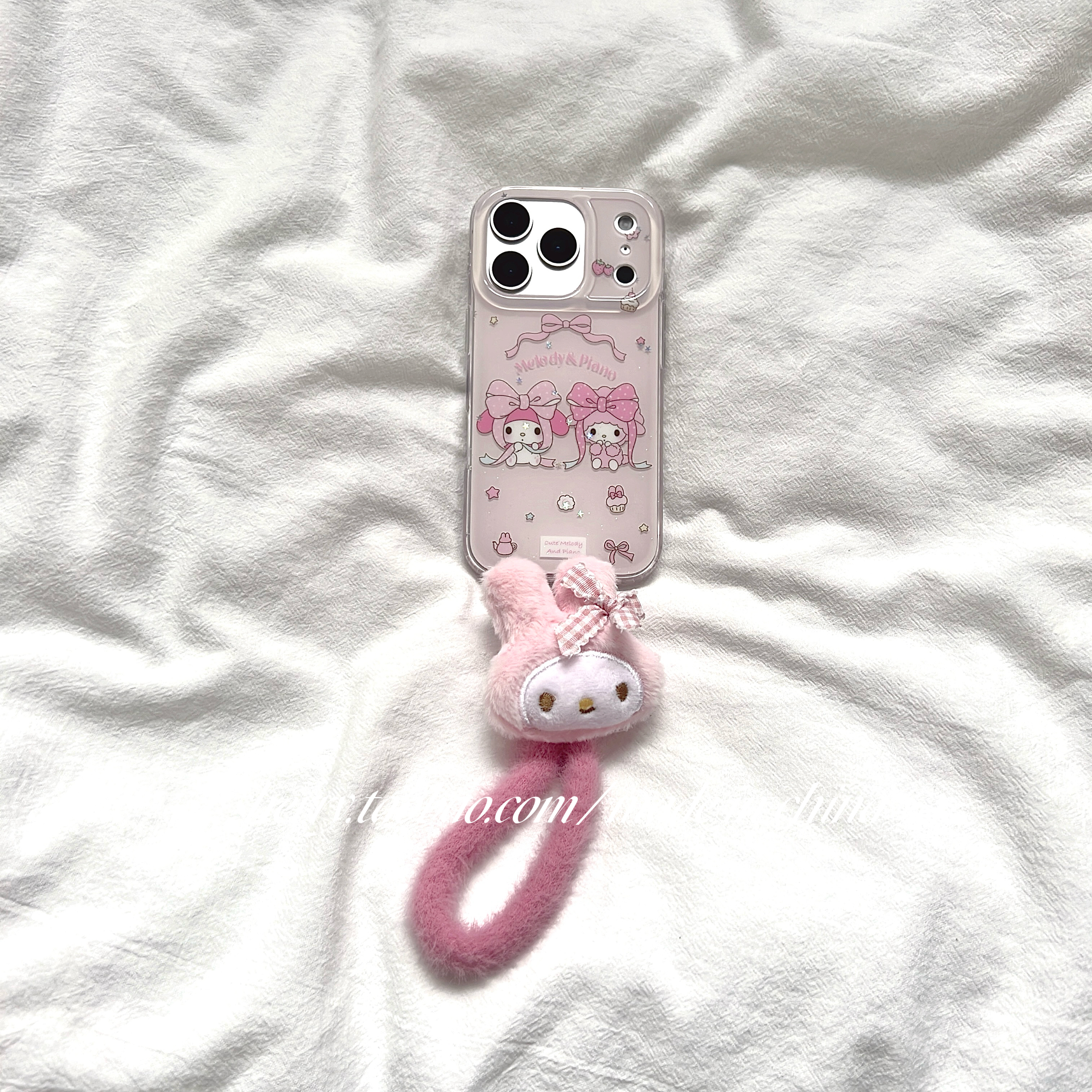 SHERRY*ins风粉色蝴蝶结美乐蒂小羊适用于苹果17ProMax手机壳iPhone16Pro小众少女心15简约14小清新卡通可爱