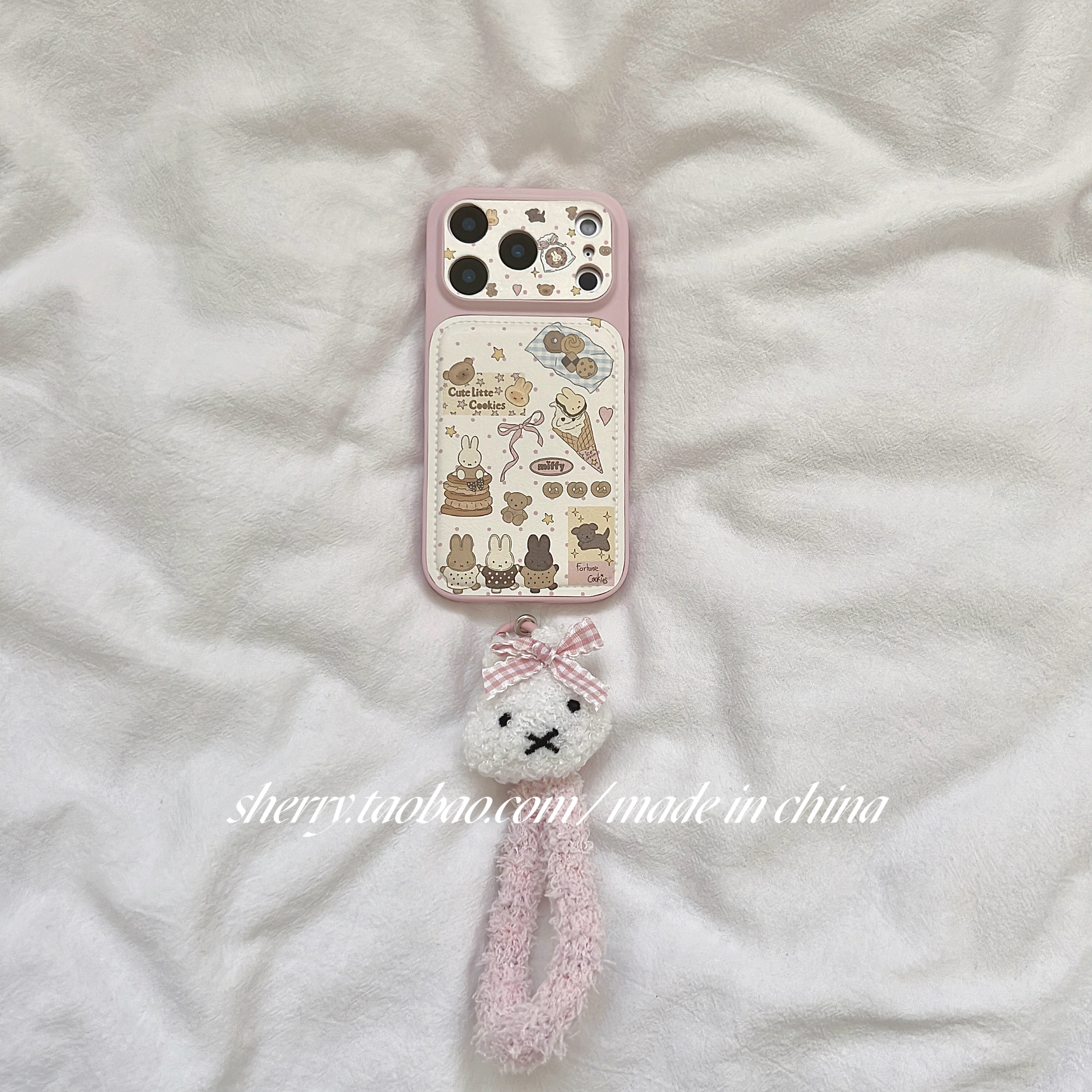 SHERRY*ins风甜筒饼干兔子适用于苹果17ProMax手机壳iPhone16Pro小众少女心15简约14小清新卡通可爱软萌温柔