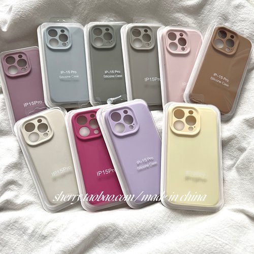 简约纯色高级感精孔硅胶手机壳