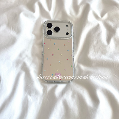 ins镜面星星iPhone17手机壳高级