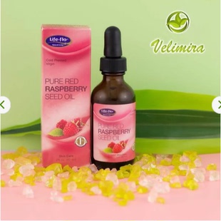 美国 补水改善细纹护肤油 Life health纯红莓籽油 60ml flo 正品