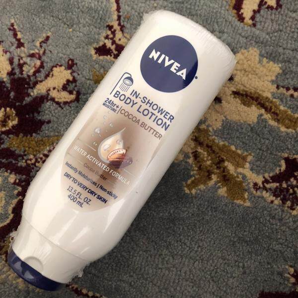 秋冬bi备 美版妮维雅Nivea In-Shower沐浴身体乳液保湿可可脂400m