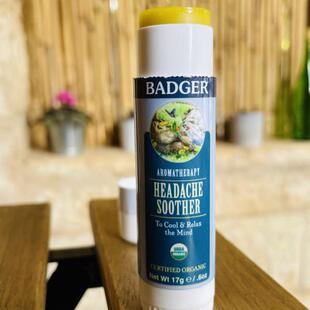 美国贝吉獾badger Company芳香疗法头部疼痛舒缓软膏薄荷薰衣草