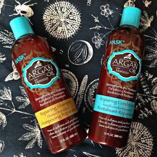 包邮 美国Hask Beauty摩洛哥坚果油 修护护发素 355ml