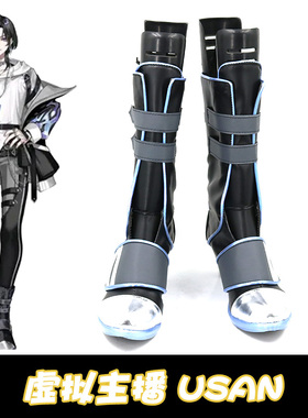 Cosplay虚拟主播VTuber usan动漫cos靴增高高跟鞋专拍