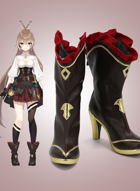 hololive二期生 七诗无名cos鞋定制 游戏动漫Cosplay女卡通图制作