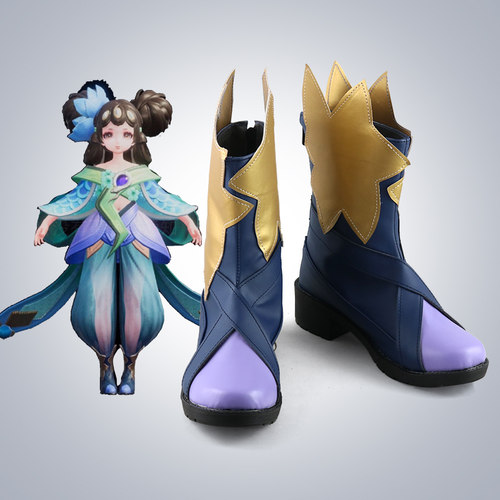 王者荣耀 小乔青蛇 cosplay鞋 cos鞋来图定做