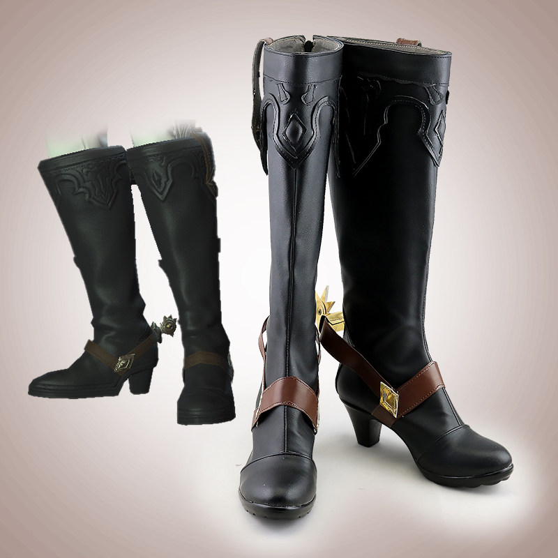 Cosplay最终幻想14 野战指挥官筒靴cos鞋动漫定做专拍