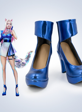 英雄联盟COS 阿狸S10打歌服 动漫cosplay女鞋看图定制