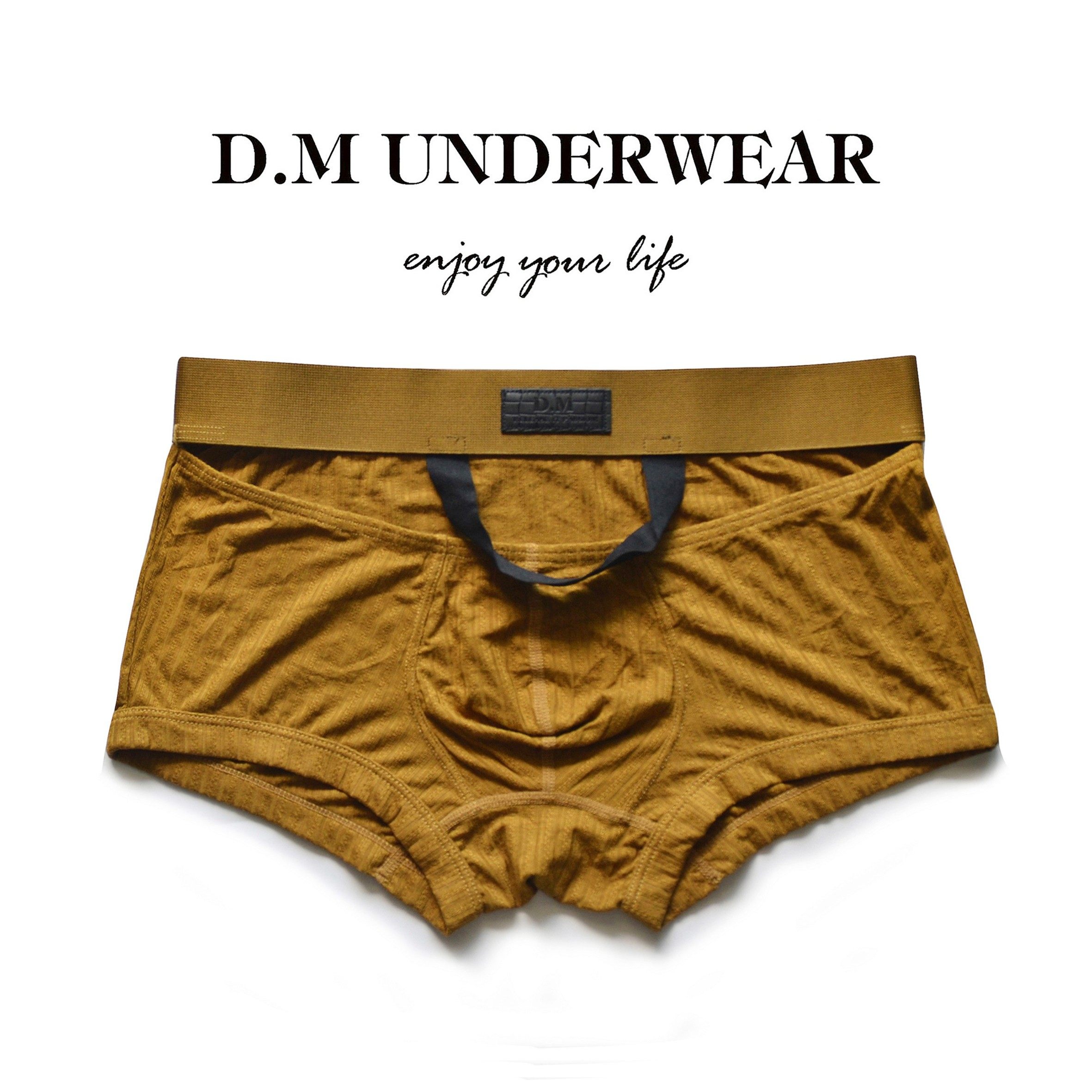 D.M男内裤低腰性感纯色平角裤吊带镂空透气四角裤个性条纹莫代尔,女士内衣/男士内衣/家居服,男平角内裤,淘宝优惠券,粉丝福利购,淘宝优惠卷