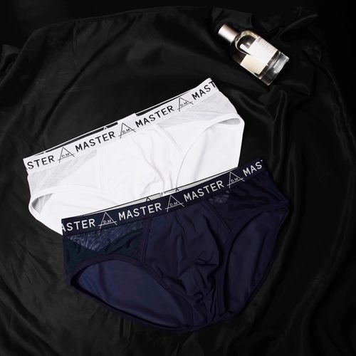 D.M男内裤低腰性感男三角裤网眼透气透明网纱夏季新正装运动纯色