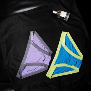 透气 字母速干薄运动体育生青年网红个性 D.M男内裤 性感低腰三角裤