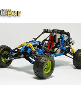 乐高科技 MOC零件包 蓝色闪电Buggy 沙漠 攀爬 越野赛车 遥控模型