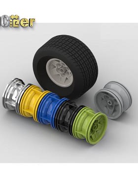 乐高配件 69909 69912 56908 18450 41896 3740 45982 轮毂 轮胎