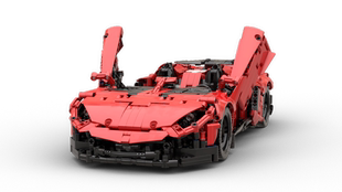 乐高科技 MOC零件包 兰博基尼Aventador J Roadster跑车 静态模型