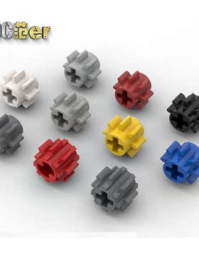 lego科技配件红蓝黄白乐高