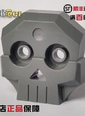 LEGO 乐高科技配件 47990 1x4x3 骷髅头骨 深灰色 装饰 全新