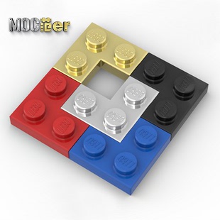LEGO 乐高配件 2420 2x2转角板 黑色 红色 黑色 电镀银 金 全新