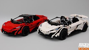 乐高科技 MOC零件包 迈凯轮 McLaren 675LT Spider 超级跑车 遥控